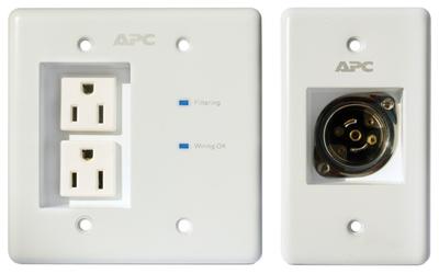 APC INWALLKIT-WHT surge protector White 2 AC outlet(s) 120 V 3 m