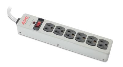 APC Essential SurgeArrest, 6 outlets, 4 ft cord, metal housing, 120V Black, White 6 AC outlet(s) 1.22 m