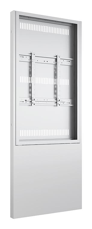 Multibrackets M Pro Series - Enclosure 55" Totem Floormount Covered White