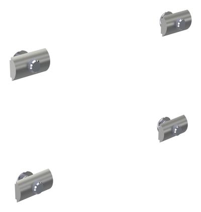 Ergonomic Solutions SpacePole Kiosk & Signage Rail Connector Nuts