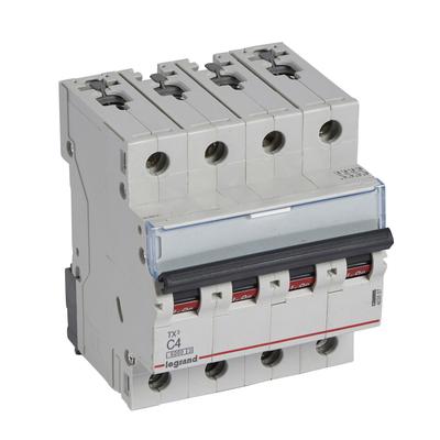 Legrand TX3 circuit breaker Miniature circuit breaker Type C 4