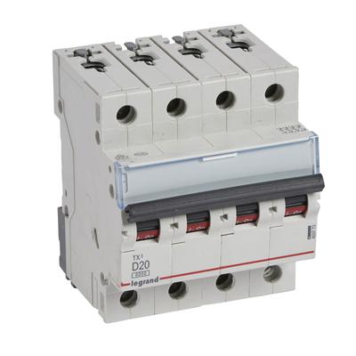 Legrand TX3 circuit breaker Miniature circuit breaker Type D 4
