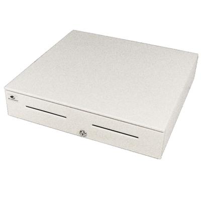 apg Solutions Heavy-Duty Point of Sale Cash Drawer | Series 4000 JB320-CW1816-C - 2 Media Slot - Solenoid 24V - White