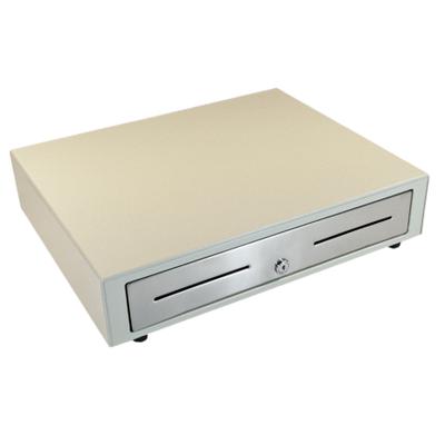 apg Solutions Standard-Duty Point of Sale Cash Drawer | Vasario Series VBS320-AW1616 - 5 Bill - 5 Coin - 2 Media Slot - Stainless Steel, Plastic - White - 4.3" Height x 16.2" Width x 16.3" Depth