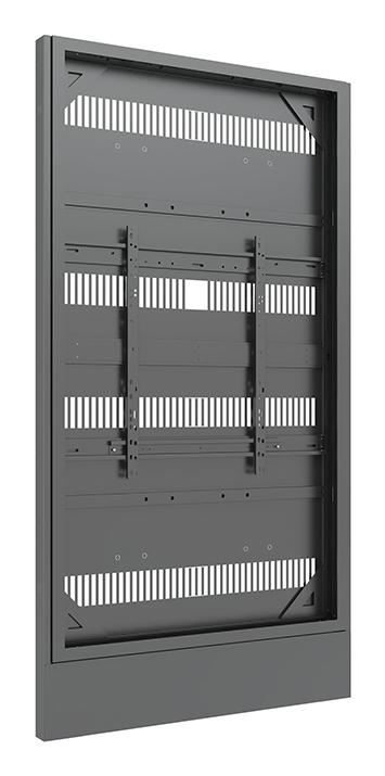 Multibrackets M Pro Series - Enclosure 85" Totem Covered Floormount Black