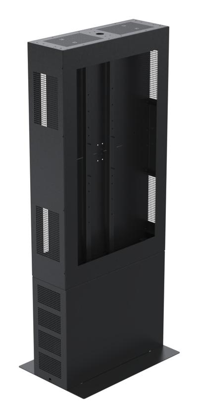 Ergonomic Solutions Interactive 55" back-to-back freestanding kiosk
