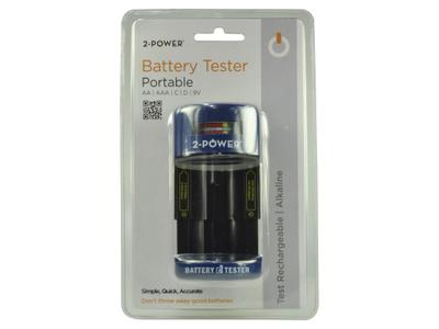 2-Power Battery Tester for AA, AAA, C, D, 9V