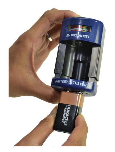 2-Power Battery Tester for AA, AAA, C, D, 9V