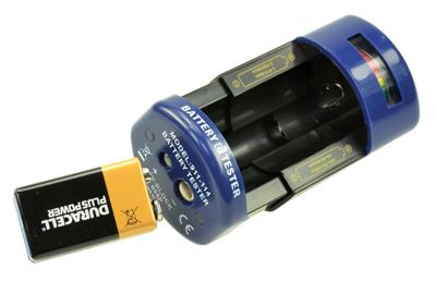 2-Power Battery Tester for AA, AAA, C, D, 9V