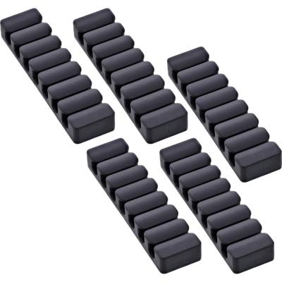 InLine 59971L cable organizer Universal Cable clip Black 5 pc(s)