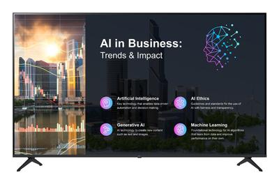 LG 50PK640S Digital signage flat panel 127 cm (50") LED 260 cd/m² 4K Ultra HD Black Built-in processor WebOS 16/7