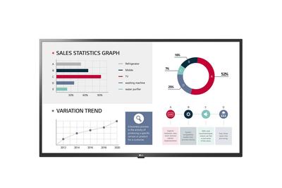 LG 43UL3G-B Digital signage flat panel 109.2 cm (43") Wi-Fi 300 cd/m² 4K Ultra HD Black WebOS 16/7