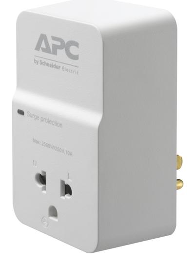 APC PM1W-VN surge protector White 1 AC outlet(s) 230 V