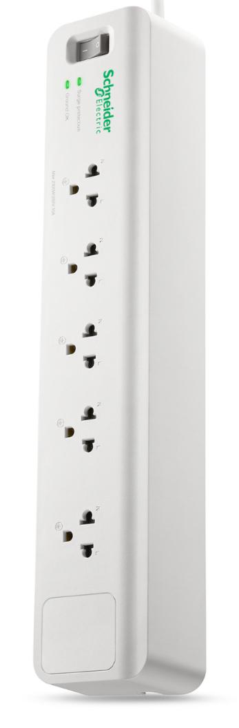 APC PMS53-TH surge protector White 5 AC outlet(s) 230 V 3 m