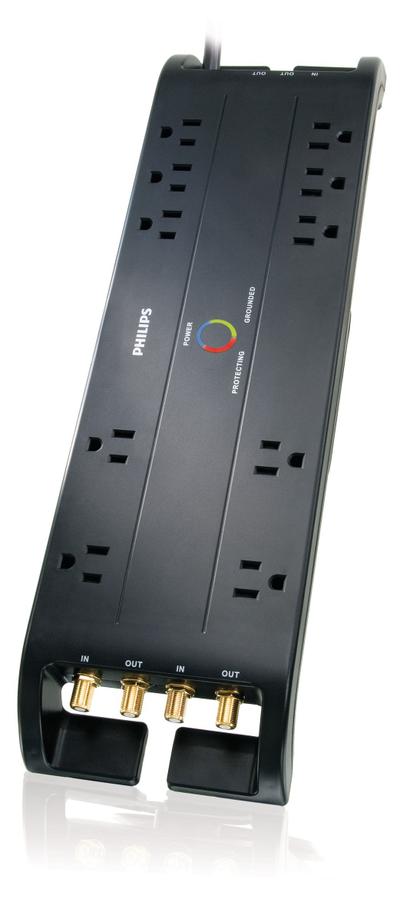 Philips SPP5107G/37 surge protector Black 10 AC outlet(s) 1.8 m