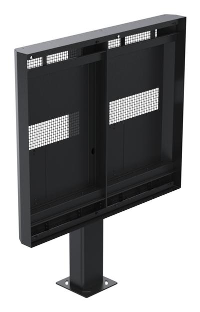 Ergonomic Solutions SpacePole Digital Signage Outdoor dual menu board OH55DX (w/o flange cover)