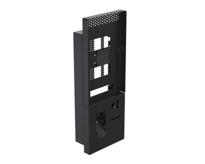 Ergonomic Solutions SpacePole Kiosk Wall mounted Microtouch QSR kiosk w/ scanner