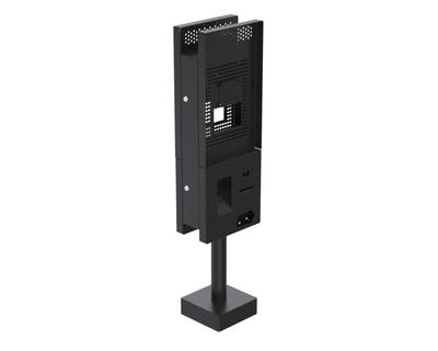 Ergonomic Solutions SpacePole Kiosk Dual sided Sunmi QSR kiosk w/ scanner (Low profile)