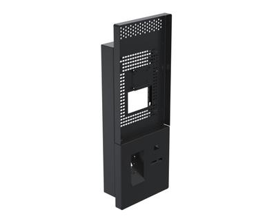 Ergonomic Solutions SpacePole Kiosk Wall mounted Sunmi QSR kiosk w/ scanner