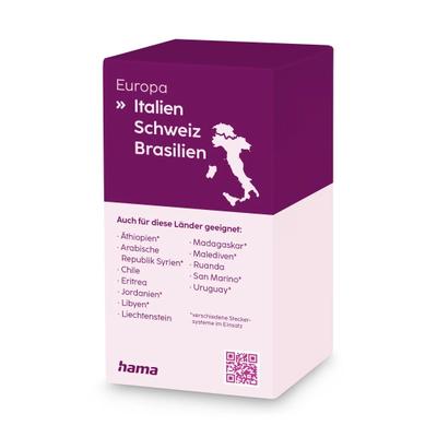Hama Europe - BRA, IT, CH travel adapters