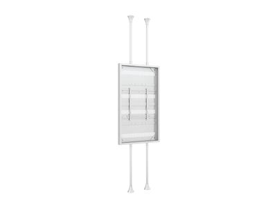 Multibrackets M Pro Series - Enclosure 86" Dual Pole Floor to Ceiling L White