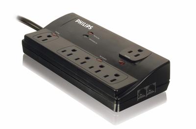 Philips SPP3225WA/17 Surge Protector Black 6 AC outlet(s) 1.8 m