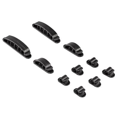 Hama Cable Fastener Easy Clip, black, 10 pieces cable clamp 10 pc(s)