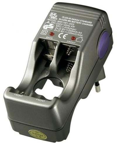 Techly Charger for 2-4 AA batteries / AAA Ni-Cd / Ni-MH IBT-KCR78284