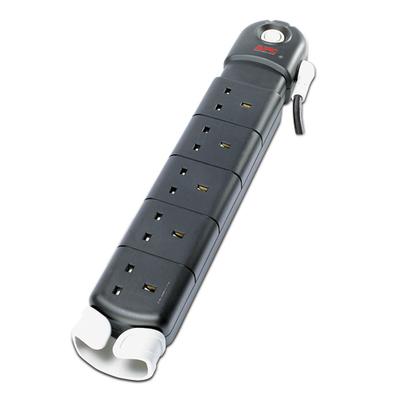 APC PL5B-GB surge protector Black 5 AC outlet(s) 230 V 1 m