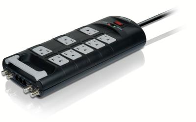 Philips SPP3221WA Home entertainment 8 outlets Surge protector