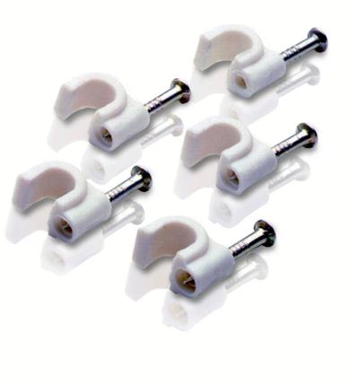 Philips SWV2090W Coaxial RG6 White Nail-in clips