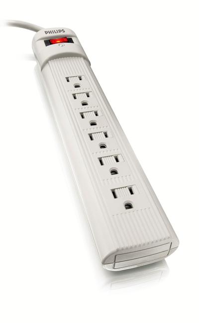 Philips SPP3211WB Household appliance 6 outlets Surge protector
