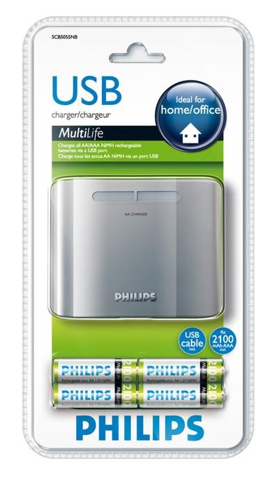 Philips MultiLife SCB5055NB Battery charger