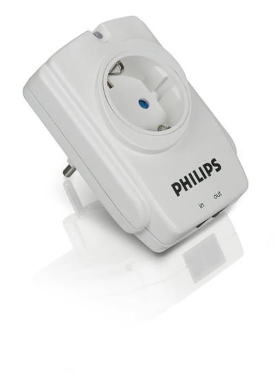 Philips SPN3120/10 surge protector White 1 AC outlet(s)