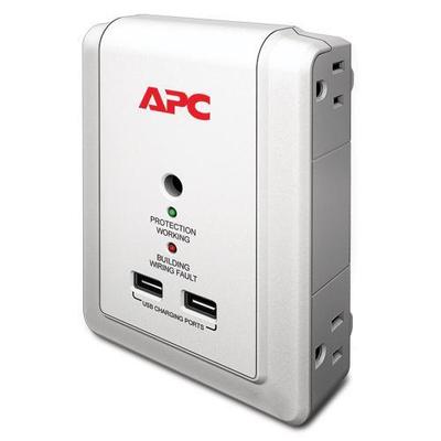 APC P4WUSB surge protector White 4 AC outlet(s) 120 V