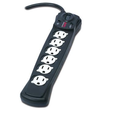 APC P6B surge protector Black 6 AC outlet(s) 120 V 1.8 m
