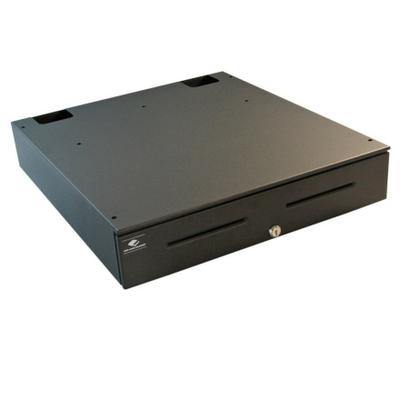 apg Solutions Heavy-Duty Point of Sale Cash Drawer | Series 4000 JB554A-BL1821-C - 2 Media Slot - USB - Steel, Stainless Steel - Black - 4.2" Height x 18.8" Width x 21" Depth