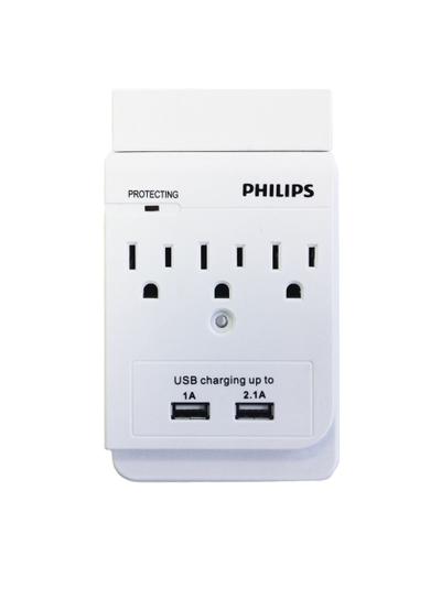 Philips SPP6031A/37 surge protector White 3 AC outlet(s)