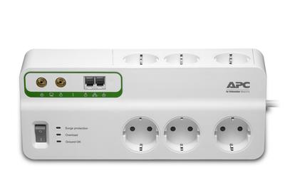 APC PMH63VT-GR surge protector White 6 AC outlet(s) 230 V 22.74 m
