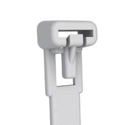 Techly Cable Ties Clip 250x7,6mm with Tongue Nylon 100 pcs White ISWT-876250