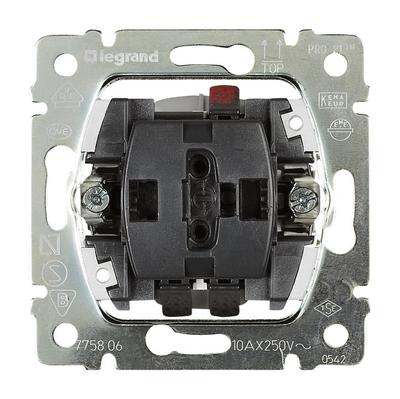Legrand 775804 light switch Plastic Stainless steel, Transparent