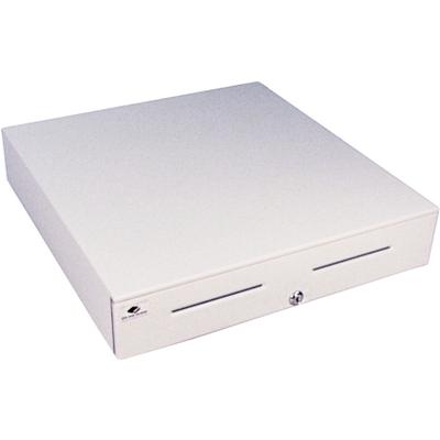 apg Solutions Heavy-Duty Point of Sale Cash Drawer | Series 4000 JB554A-CW1820-C - 2 Media Slot - USB - Steel, Stainless Steel - Cloud White - 4.2" Height x 18.8" Width x 20" Depth