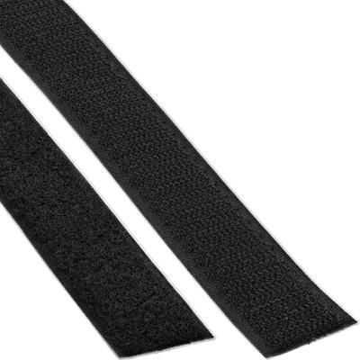 InLine Cable Ties with hook-and-loop fastener band 25mm black 25m