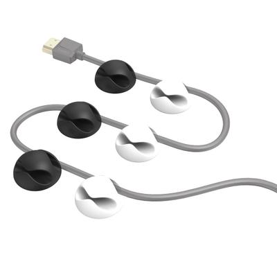 Hama Candy cable clamp Black, White 6 pc(s)