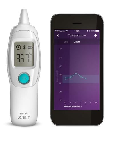 Philips AVENT uGrow SCH740/21 digital body thermometer Contact White Ear