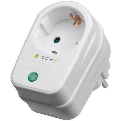 Techly Schuko Socket With Overvoltage Protection IPW-ADP-SURGET