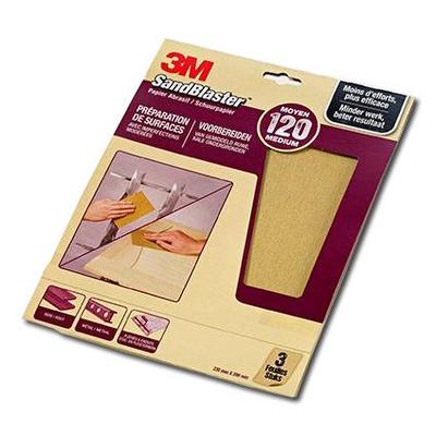 3M SandBlaster Abrasive sheet Medium grit P120 3 pc(s)