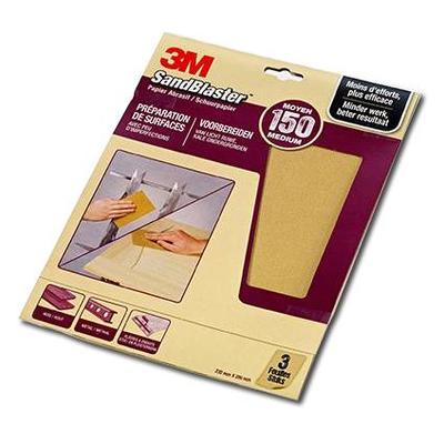 3M SandBlaster Abrasive sheet Medium grit P150 3 pc(s)