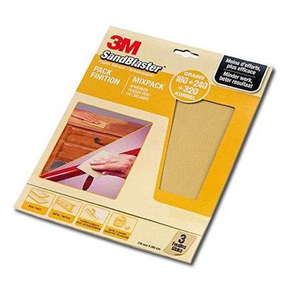 3M SandBlaster Abrasive sheet Fine grit 3 pc(s)