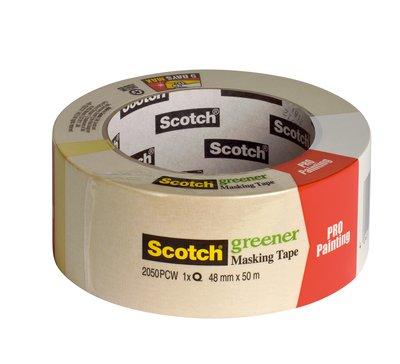 3M 2050PCW 1968.5" (50 m) Painters masking tape Suitable for indoor use Paper Tan